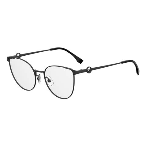 fendi ff 0308 807|FENDI FF 0308 807 Black Eyeglasses 308 55mm .